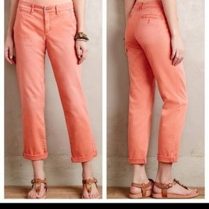 Pilcro Orange Chinos, Sz 28